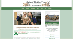 Desktop Screenshot of animalmedicalcarenewport.com