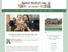 Tablet Screenshot of animalmedicalcarenewport.com